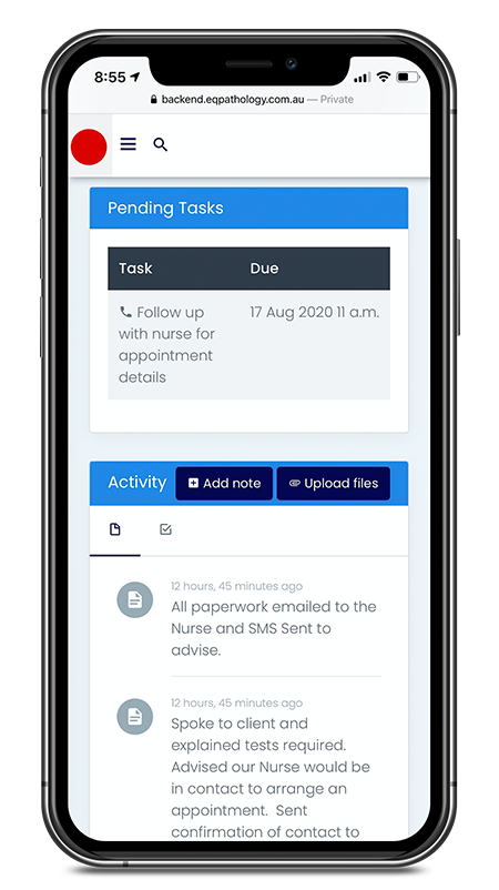 EQ Pathology Dashboard